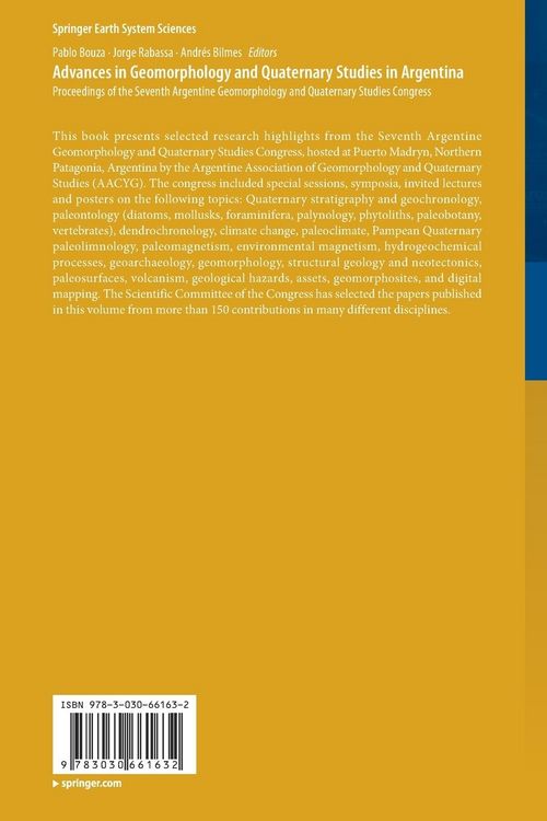Produktbild: Advances in Geomorphology and Quaternary Studies in Argentina