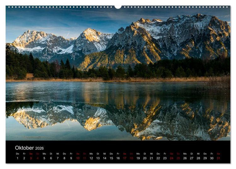 Produktbild: Bayerische Landschaften (Wandkalender 2026 DIN A2 quer), CALVENDO Monatskalender