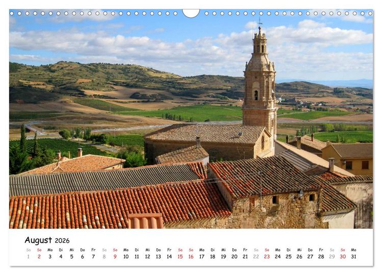 Produktbild: Camino Frances - Jakobsweg (Wandkalender 2026 DIN A3 quer), CALVENDO Monatskalender