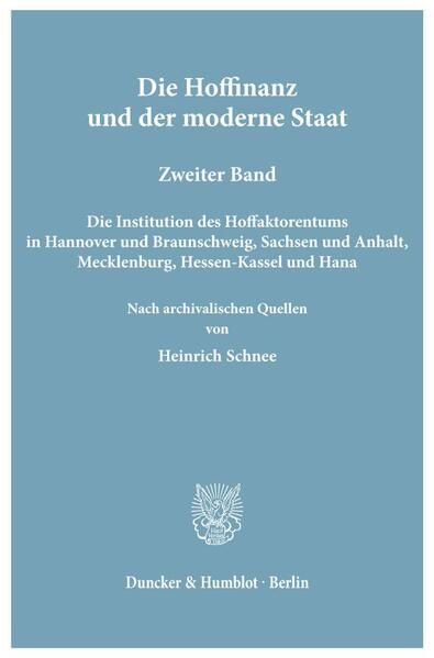 Produktbild: Die Hoffinanz und der moderne Staat.