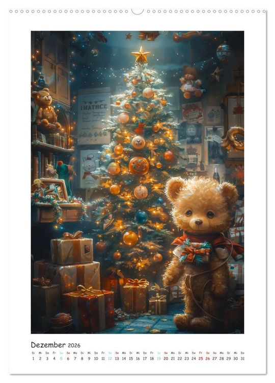 Produktbild: Taddy&acute;s Abenteuer (Wandkalender 2026 DIN A2 hoch), CALVENDO Monatskalender
