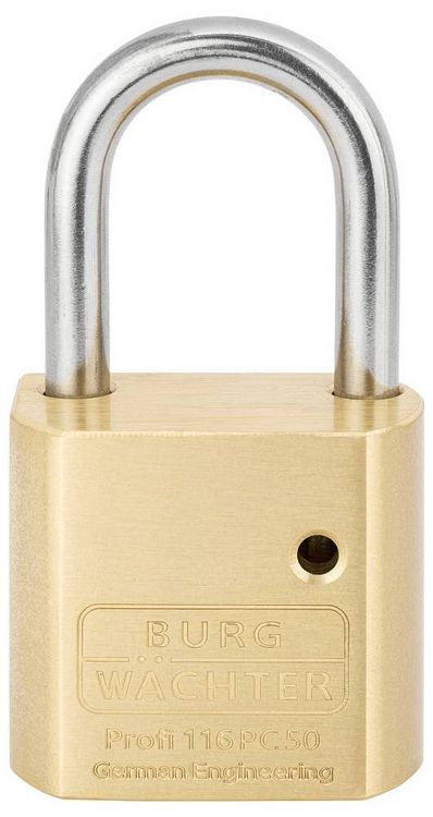Produktbild: Zylindervorhangschloss 116 PC50 Niro Schlossk&ouml;rper-B.51,3mm MS BURG-W&Auml;CHTER