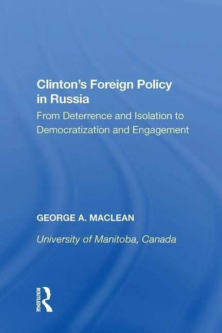 Produktbild: MacLean, G: Clinton's Foreign Policy in Russia