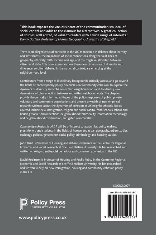 Produktbild: Community cohesion in crisis?