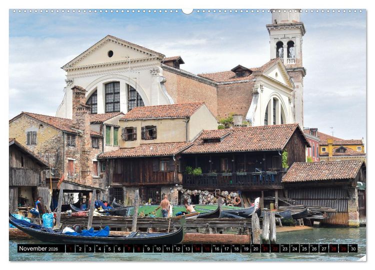 Produktbild: Venedig Impressionen (Wandkalender 2026 DIN A2 quer), CALVENDO Monatskalender