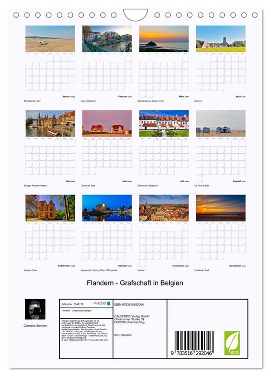 Produktbild: Flandern - Grafschaft in Belgien (Wandkalender 2026 DIN A4 hoch), CALVENDO Monatskalender