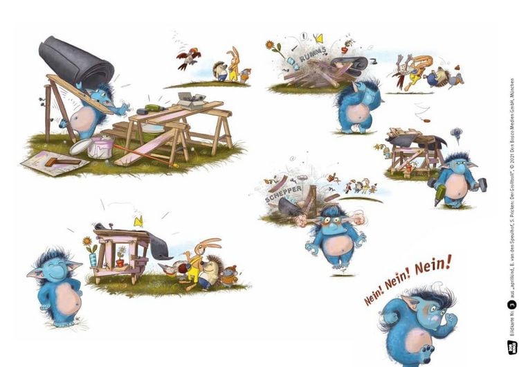 Produktbild: Der Grolltroll. Kamishibai Bildkartenset