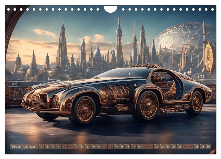 Produktbild: Steampunk Maschinenwelt (Wandkalender 2026 DIN A4 quer), CALVENDO Monatskalender