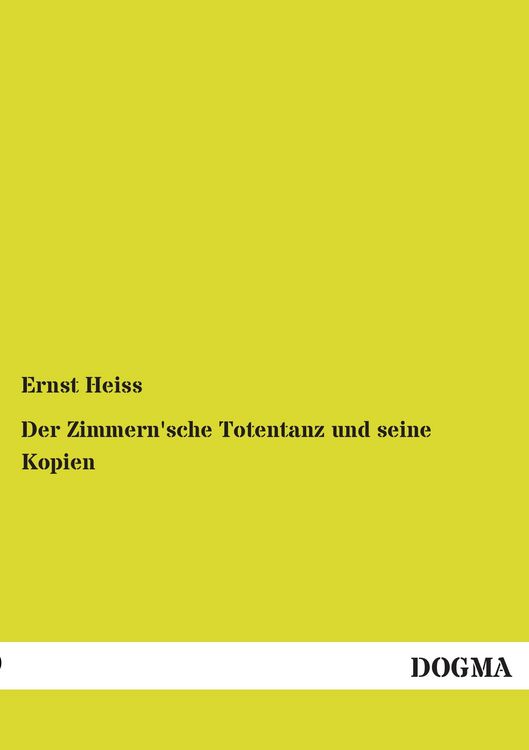 Produktbild: Der Zimmern'sche Totentanz und seine Kopien