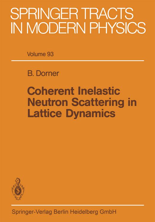 Produktbild: Coherent Inelastic Neutron Scattering in Lattice Dynamics