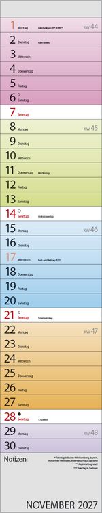 Produktbild: Planer Farbenspiel 2027