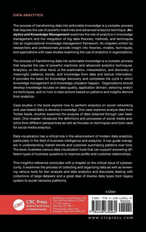 Produktbild: Analytics and Knowledge Management