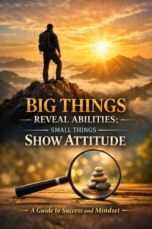 Produktbild: Big Things Show Ability, Small Things Reveal Attitude