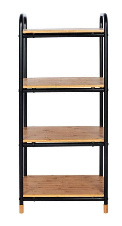 Produktbild: Regal Mod. Loft aus Bambus mit 4 Etagen, Badezimmerregal, Wohnregal