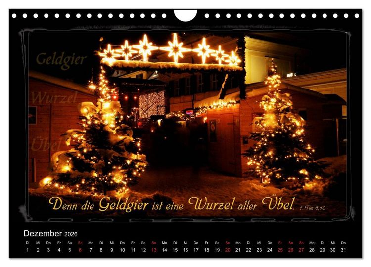 Produktbild: Monat f&uuml;r Monat ein Bibelvers (Wandkalender 2026 DIN A4 quer), CALVENDO Monatskalender