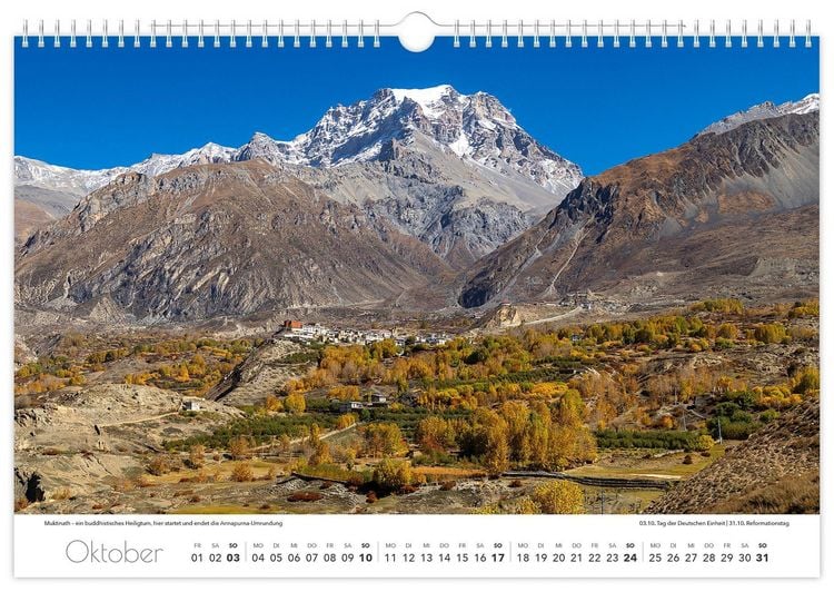 Produktbild: Kalender Reise durch Nepal 2027