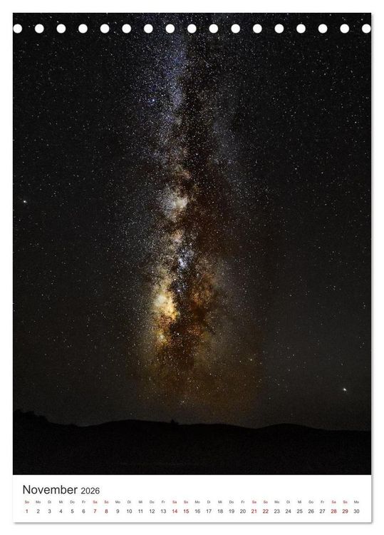 Produktbild: Milchstra&szlig;e - Unsere faszinierende Galaxie. (Tischkalender 2026 DIN A5 hoch), CALVENDO Monatskalender