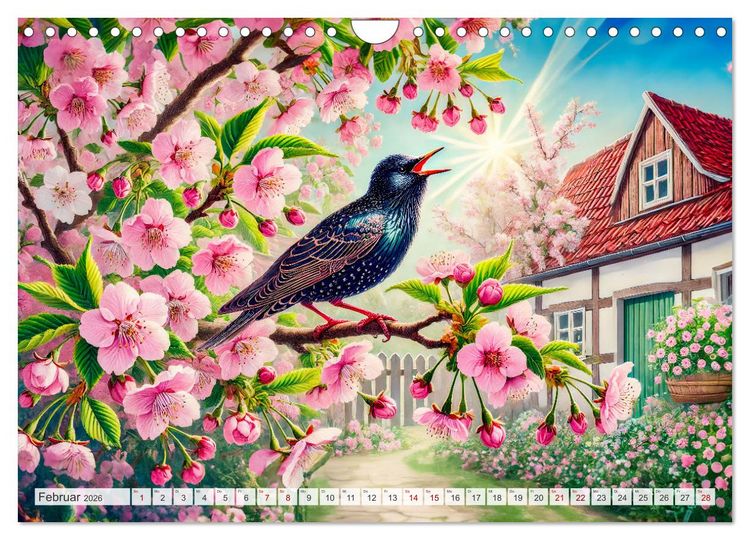 Produktbild: Tiere im Garten - Tierische Begegnungen in der gr&uuml;nen Oase (Wandkalender 2026 DIN A4 quer), CALVENDO Monatskalender