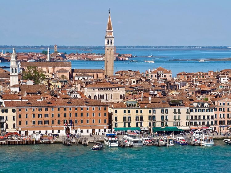 Produktbild: CALVENDO Puzzle Aussicht vom Glockenturm San Giorgio | 1000 Teile Lege-Gr&ouml;&szlig;e 64x48cm Foto-Puzzle f&uuml;r gl&uuml;ckliche Stunden