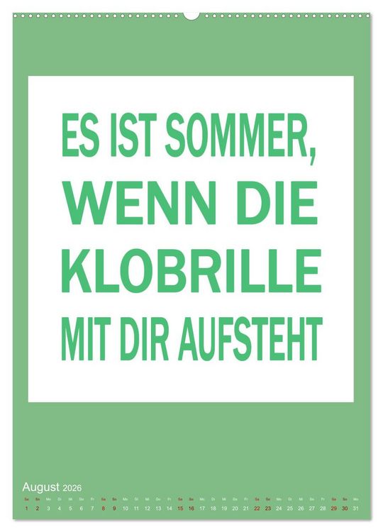 Produktbild: Memo an mich (hochwertiger Premium Wandkalender 2026 DIN A2 hoch), Kunstdruck in Hochglanz