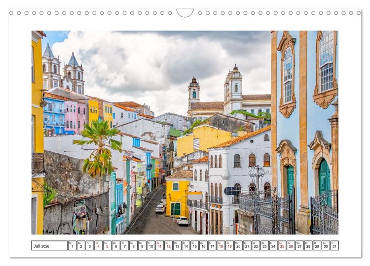 Produktbild: Salvador de Bahia - bunt, quirlig und einzigartig (Wandkalender 2026 DIN A3 quer), CALVENDO Monatskalender