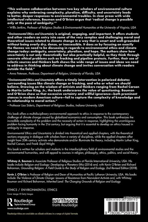 Produktbild: Environmental Ethics and Uncertainty