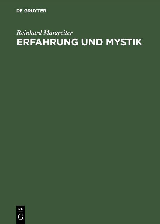 Produktbild: Erfahrung und Mystik