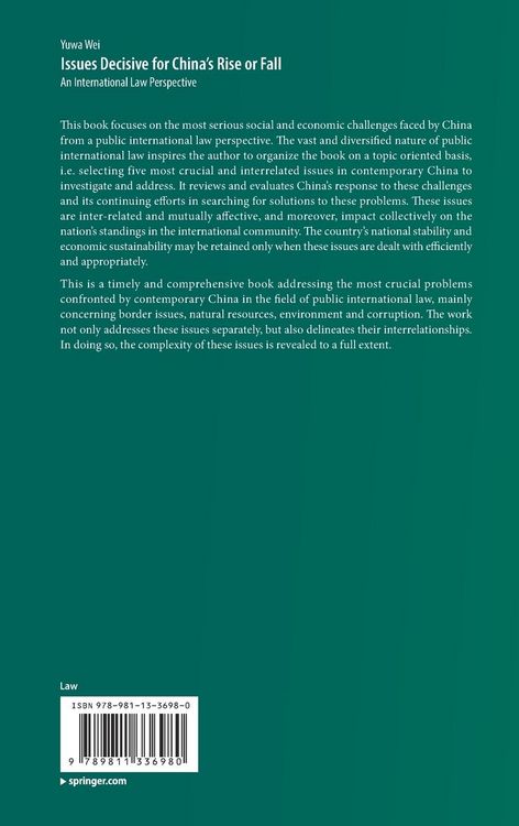 Produktbild: Issues Decisive for China&rsquo;s Rise or Fall