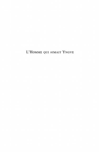 Produktbild: L'homme Qui Aimait Yngve