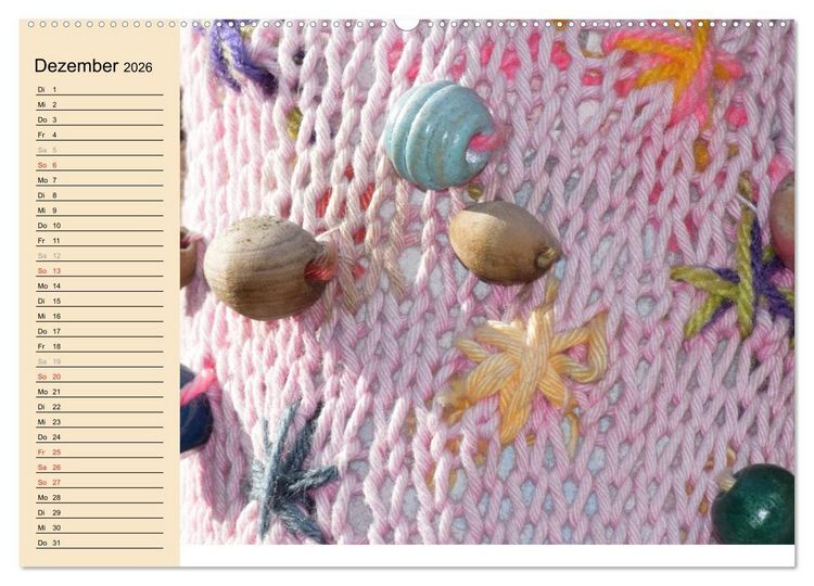 Produktbild: Urban Knitting L&uuml;neburg (hochwertiger Premium Wandkalender 2026 DIN A2 quer), Kunstdruck in Hochglanz