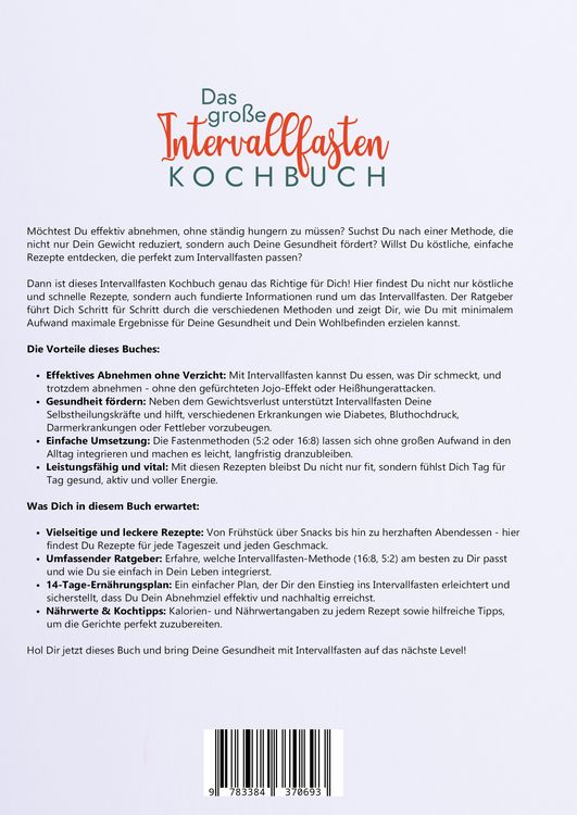 Produktbild: Das gro&szlig;e Intervallfasten Kochbuch