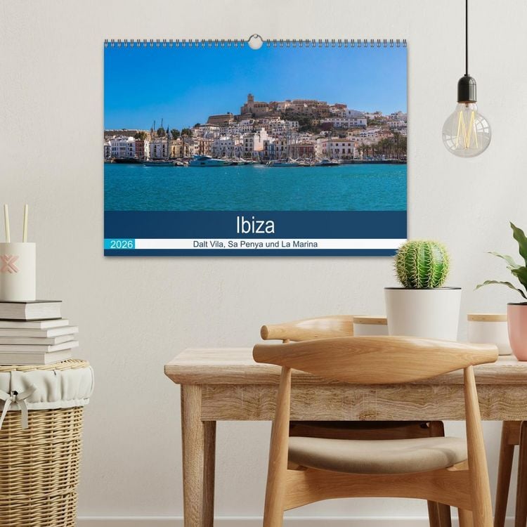 Produktbild: Ibiza Dalt Vila, Sa Penya und La Marina (Wandkalender 2026 DIN A3 quer), CALVENDO Monatskalender