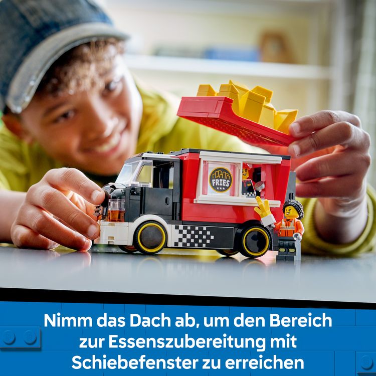 Produktbild: LEGO City 60488 Pommes-Truck, Spielzeug mit 2 Minifiguren f&uuml;r Kinder