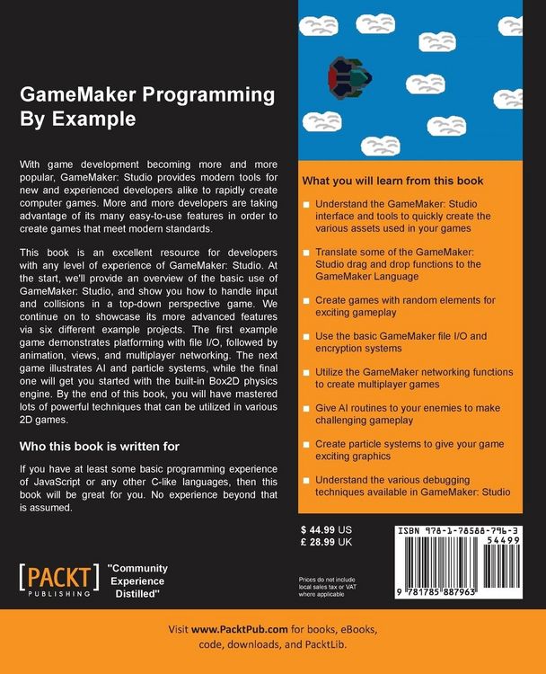Produktbild: GameMaker Programming By Example