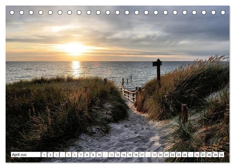 Produktbild: Naturschauspiel Dar&szlig;er Weststrand (Tischkalender 2026 DIN A5 quer), CALVENDO Monatskalender
