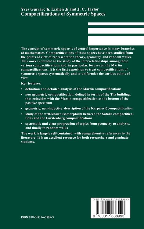 Produktbild: Compactifications of Symmetric Spaces