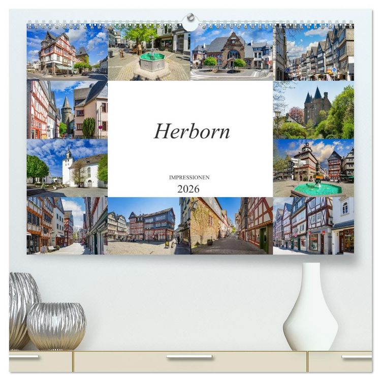 Produktbild: Herborn Impressionen (hochwertiger Premium Wandkalender 2026 DIN A2 quer), Kunstdruck in Hochglanz