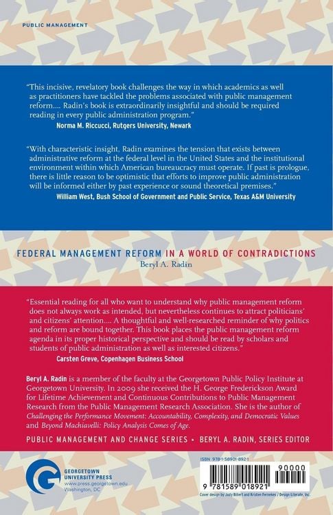 Produktbild: Federal Management Reform in a World of Contradictions