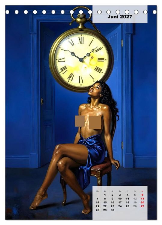 Produktbild: Entbl&ouml;&szlig;te Epochen &ndash; Surrealismus (Tischkalender 2027 DIN A5 hoch), CALVENDO Monatskalender