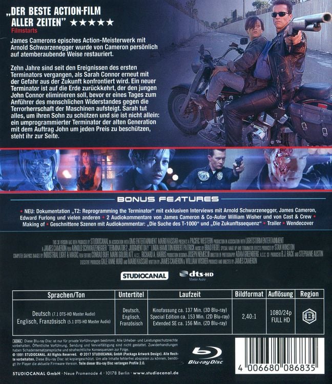 Produktbild: Terminator 2 (+ Blu-ray 2D)