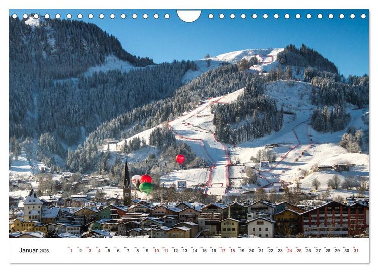 Produktbild: Kitzb&uuml;hel, Sportstadt und Wanderparadies (Wandkalender 2026 DIN A4 quer), CALVENDO Monatskalender