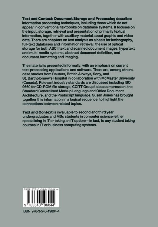 Produktbild: Text and Context