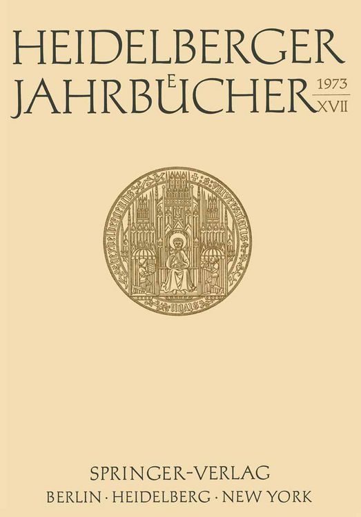 Produktbild: Heidelberger Jahrb&uuml;cher XVII