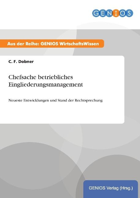 Produktbild: Chefsache betriebliches Eingliederungsmanagement