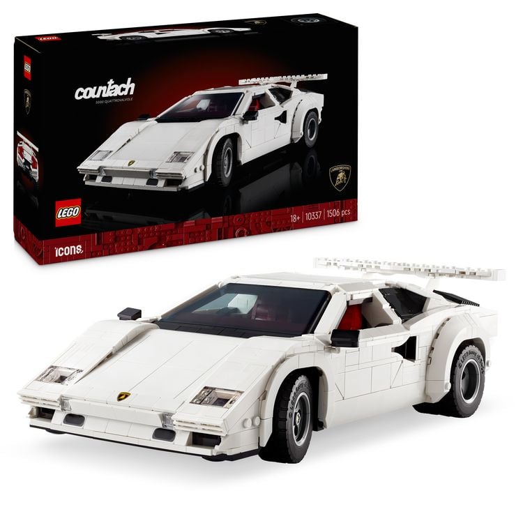 Produktbild: LEGO Icons Lamborghini Countach 5000 Quattrovalvole, Modellauto 10337