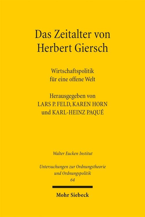 Produktbild: Das Zeitalter von Herbert Giersch