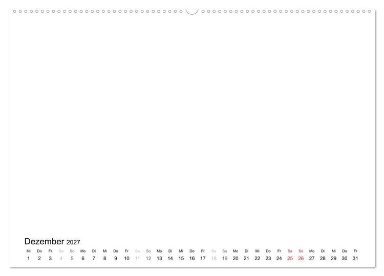 Produktbild: Bastelkalender - Weiss (Wandkalender 2027 DIN A2 quer), CALVENDO Monatskalender
