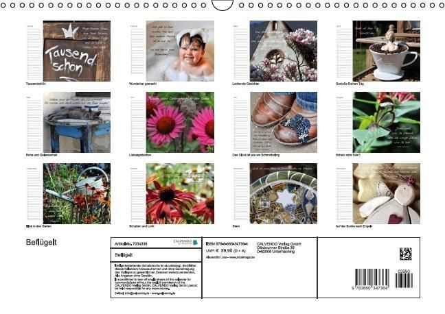 Produktbild: Befl&uuml;gelt (Wandkalender immerw&auml;hrend DIN A3 quer)
