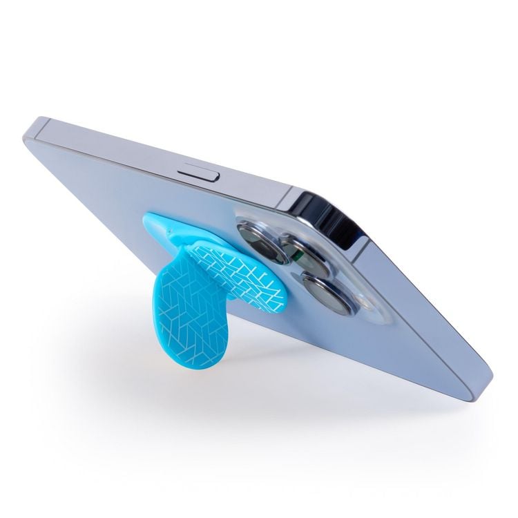Produktbild: Zipgrips blau Geometrical &ndash; 2-in-1 Handygriff & Aufsteller