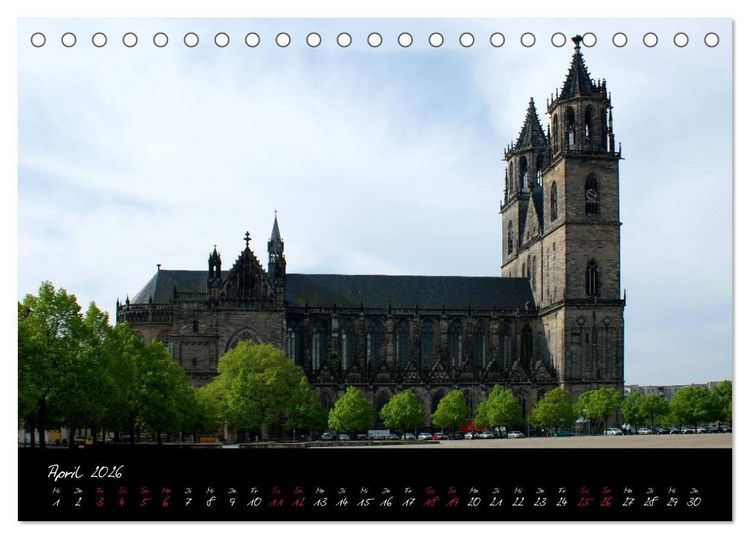 Produktbild: Landeshauptstadt Magdeburg (Tischkalender 2026 DIN A5 quer), CALVENDO Monatskalender